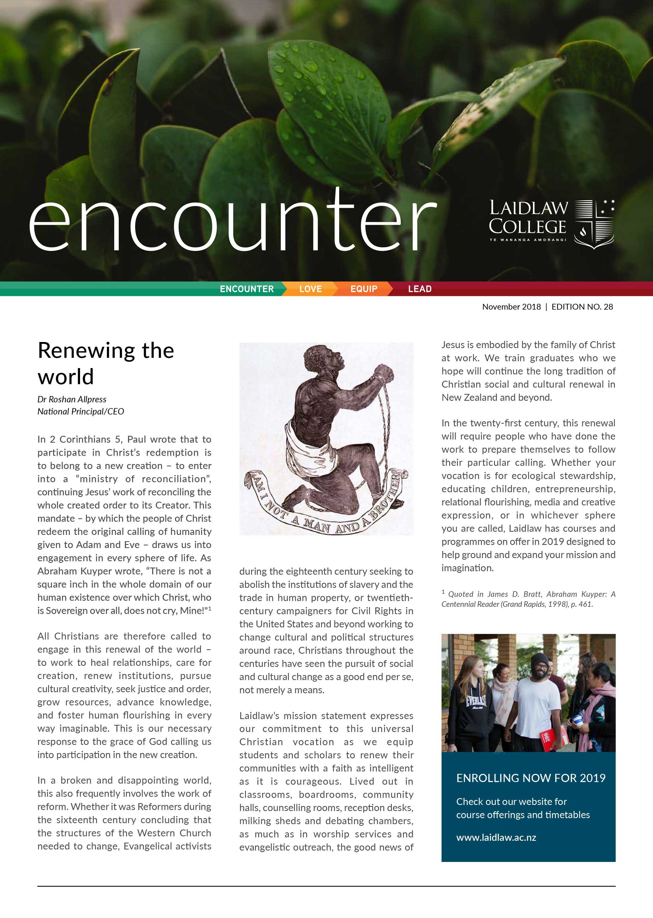 Latest edition of Encounter is out!